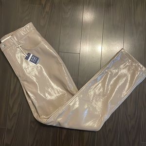 Abercrombie Curve Love Patent Leather 90’s Straight Pants